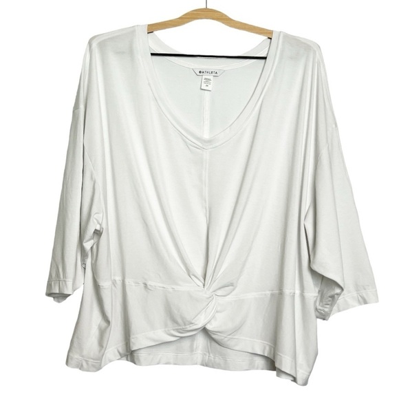 Athleta Embody Twist Front Top White 2X - Picture 2 of 8